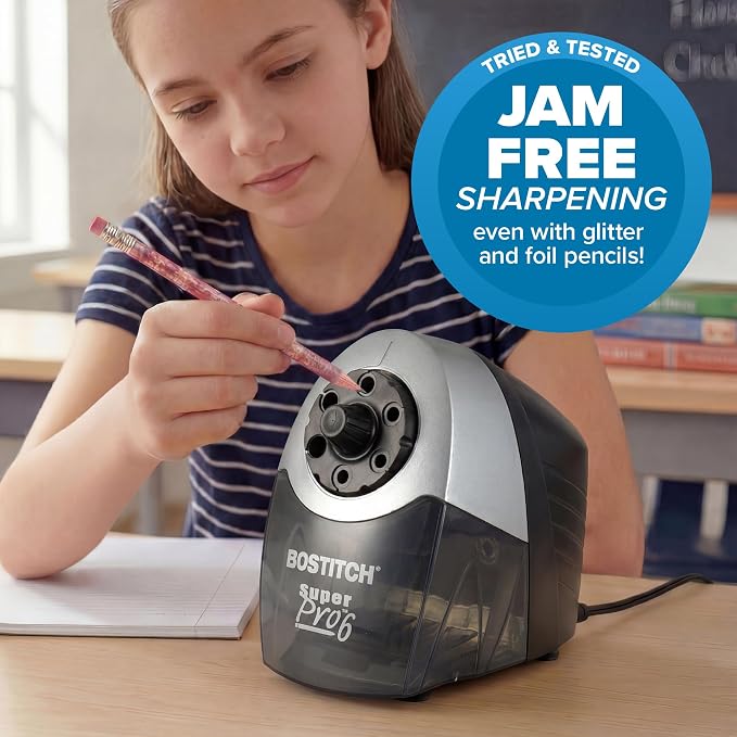 Bostitch Office SuperPro 6 Commercial Electric Pencil Sharpener, Heavy Duty - Image 8