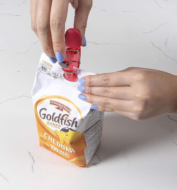 Seal N Snack Magnetic Chip Clips, Keep Pantry Foods Fresh - Image 6