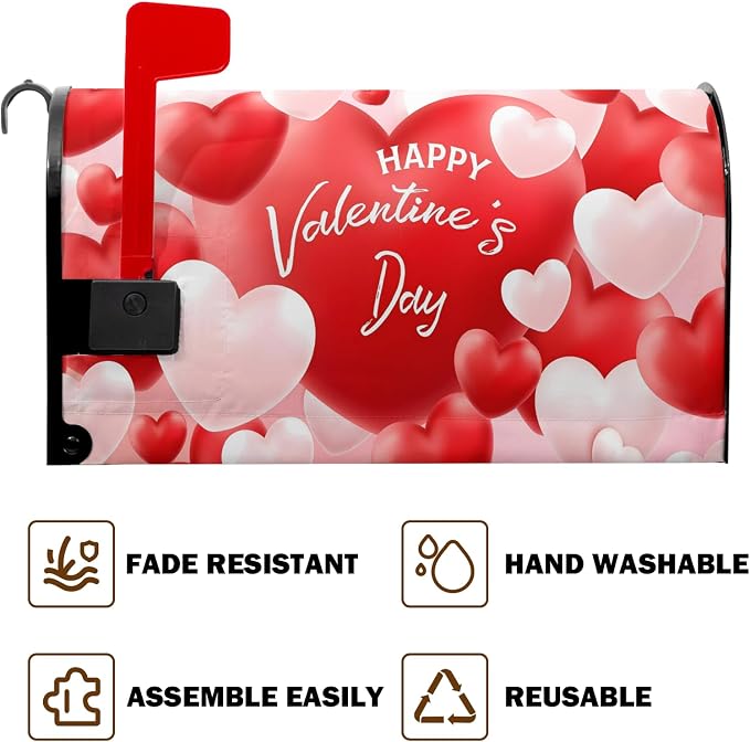 Valentine Mailbox Covers Magnetic Valentine‘s Day Mail Box Cover Valentines - Image 4