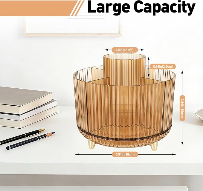 360 Rotating Pen Pencil Holder for Desk, Pen Organizer - Image 2