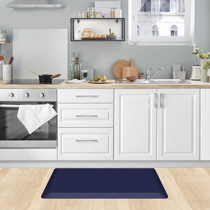 KitchenClouds Kitchen Mat Cushioned Anti Fatigue Kitchen Rug 0.8inch Water - Image 7