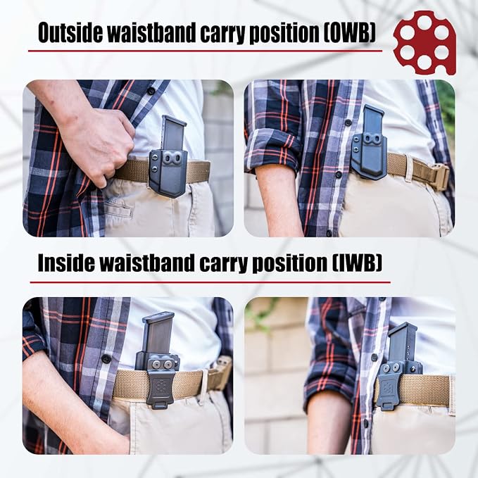 Amberide Universal IWB/OWB Kydex Mag Carrier - Image 5