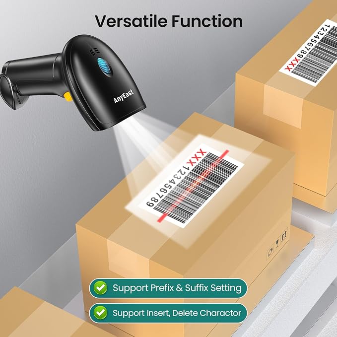 Barcode Scanner with Stand: USB Wired Inventory 2D 1D QR Code Scanner, - Image 7
