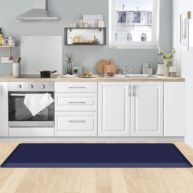 KitchenClouds Kitchen Mat Cushioned Anti Fatigue Kitchen Rug 0.8inch Water - Image 7