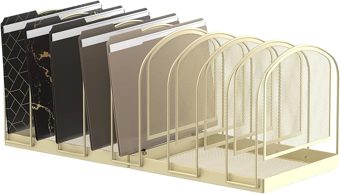 SUPEASY File Organizer 9-Section Mesh Desk Organizer, Upright File Organizer by SUPEASY