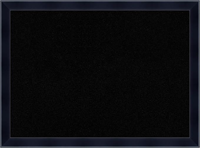 Amanti Art Black Cork Board for Wall, 22x30 Vision Board with Black Wood Frame, Medium Corkboard Office Decor for Home Organization, Modern Corkboard Pinboard to Display Items for Home Organization-DeskLoop Office