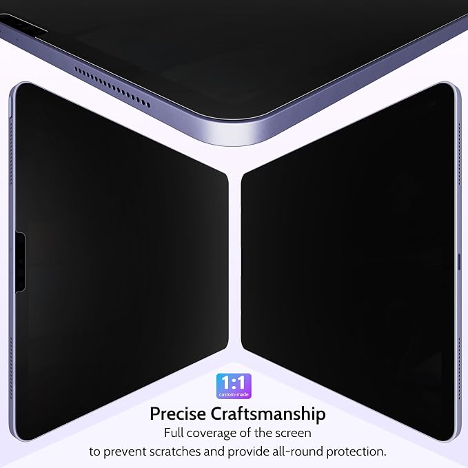 Peslv Privacy Screen Protector for iPad Air 5th/4th Gen & iPad Pro 11, Anti - Image 6