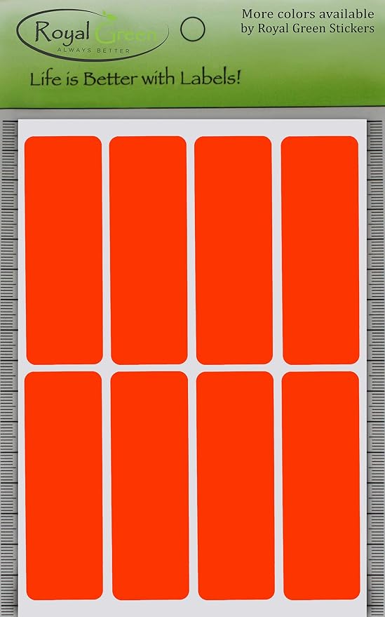 Royal Green Rectangular Stickers Color Coded Write on Labels - Image 5