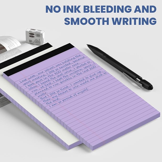 6pcs Small Note Pads, Writing Pads 5 x 8, Legal Pads, Pad Paper Perforate - Image 6
