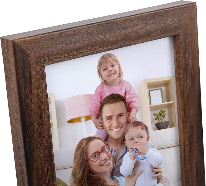 Giftgarden 5x7 Picture Frame Brown Set of 12 - Image 8