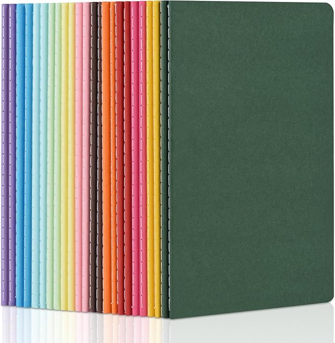 ZCZN 24 Pack Colorful Blank Notebooks Bulk, A5 Journals by ZCZN