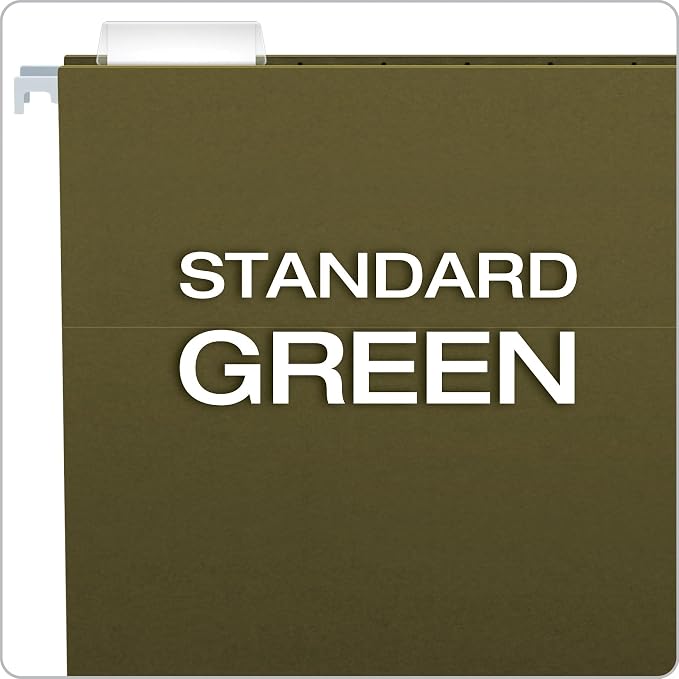 Pendaflex Recycled Hanging File Folders, 25 Pack, Letter Size, 5 Tab Positions - Image 3