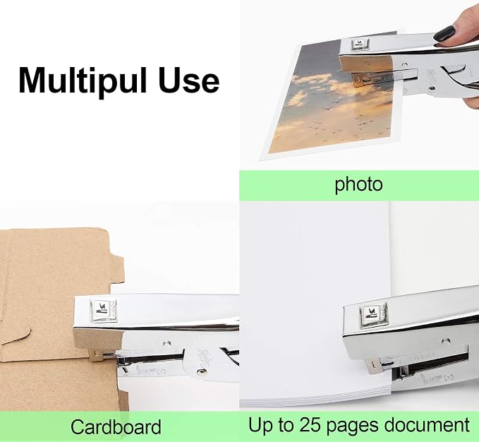 2 PCS Heavy Duty Stapler with 4000 Staples, Plier Stapler 25 Sheets Capacity - Image 4