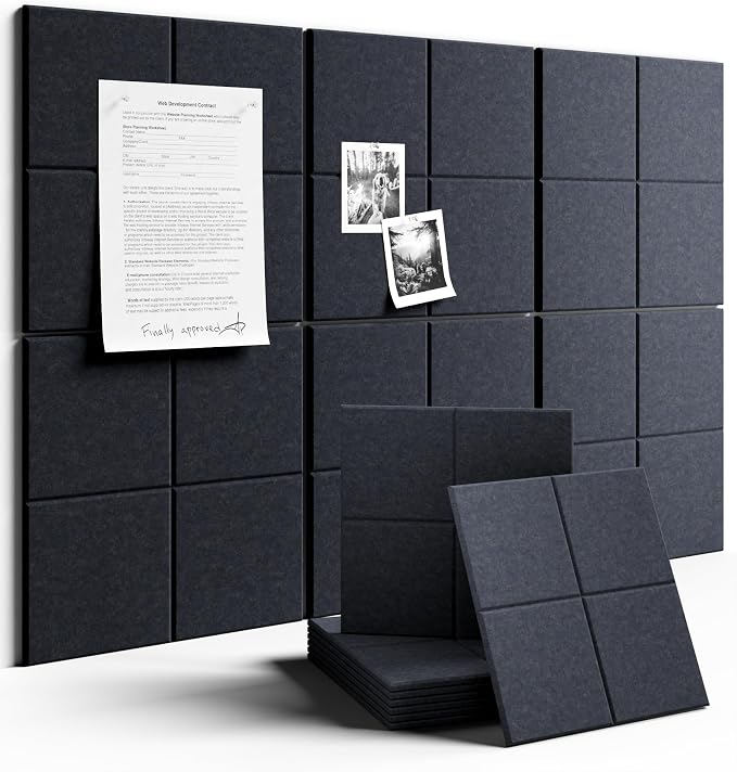 Large Felt Bulletin Board 36"x24", Cork Board Alternative by FLUXYNARA