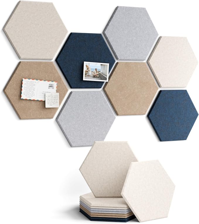 Fluxynara Hexagon Cork Board Alternative by FLUXYNARA