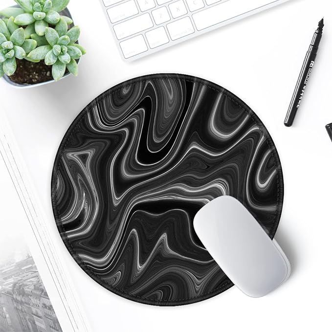 ITNRSIIET Round Mouse Pad with Stitched Edge Premium-Textured Waterproof - Image 7
