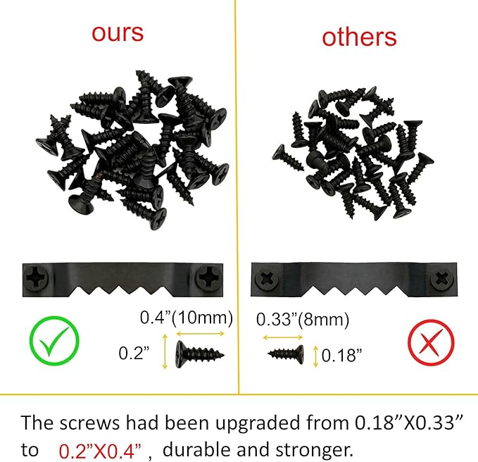 150 Pack Small Sawtooth Picture Hangers Steel Picture Hangers Picture Frames Hangers with Screws Picture Hang Solutions, for Hanging Clock Paintings Artwork Picture Frame Hook Photos (Black)-DeskLoop Office