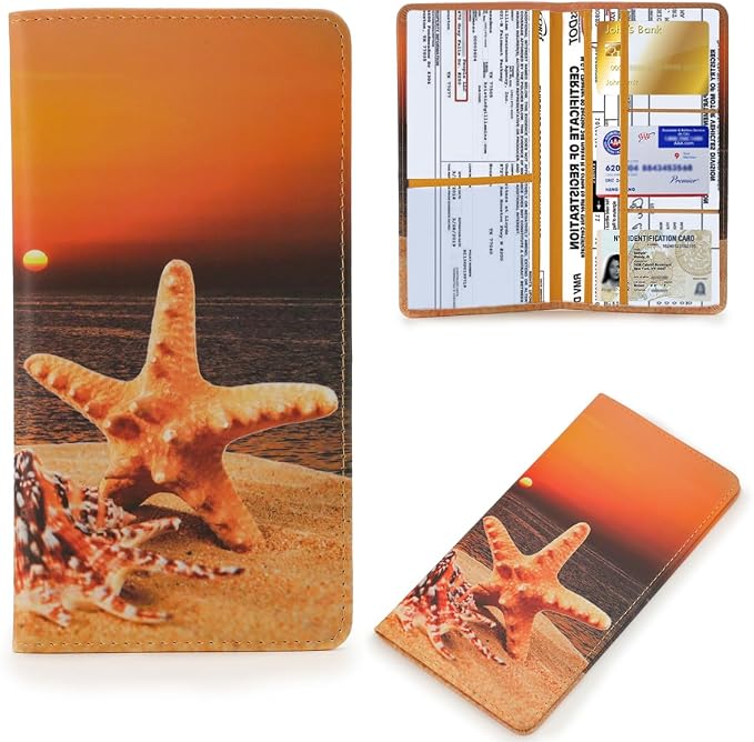 TILDOSAC Leather Car Registration and Insurance Card Holder, Car Document Holder - Image 7