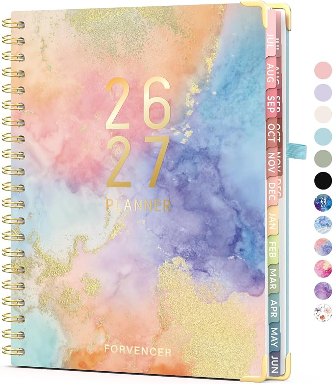 Jul 2026 - Dec 2027 Planner, Forvencer 18 Month Academic Planner 2026-2027 by Forvencer