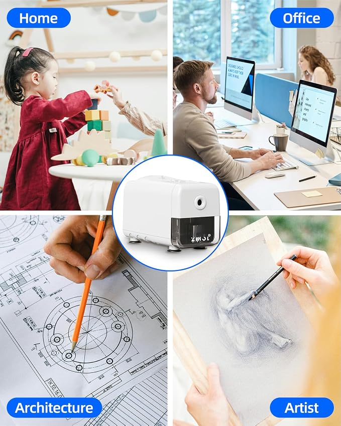 Zmol Electric Pencil Sharpener, Heavy Duty Classroom Pencil Sharpeners - Image 9