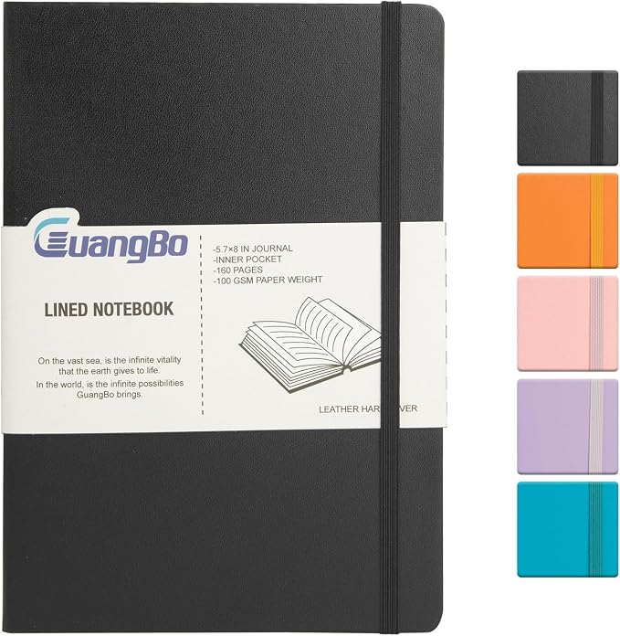 Lined Journal Notebook for Work by GUANGBO