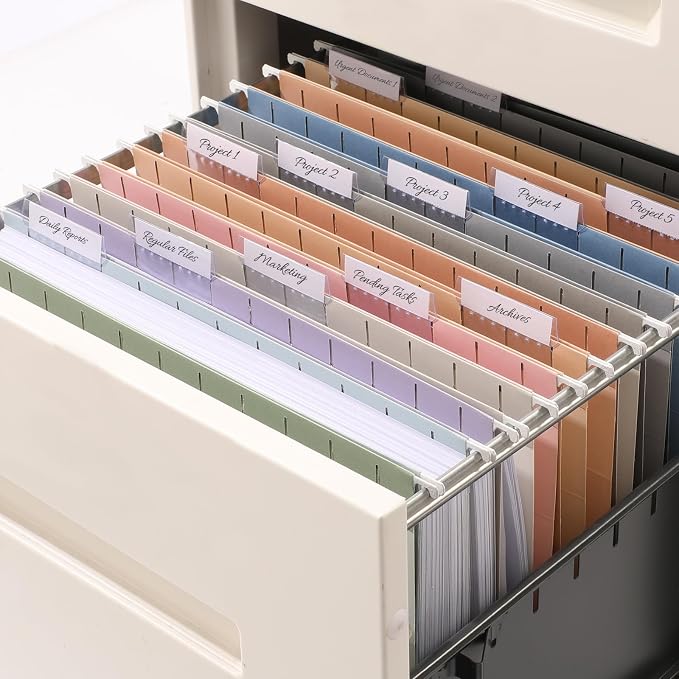 SUNEE Hanging File Folders, 50 Pack Letter Size Hanging File Folders - Image 7