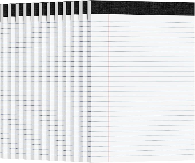12pcs Legal Pads 8.5 x 11, Notepads 8.5 x 11 College Ruled Notebook, Writing by Ciphyfee