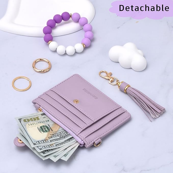 BAOSIWA Silicone Bracelet Keychain Wallet - Image 6