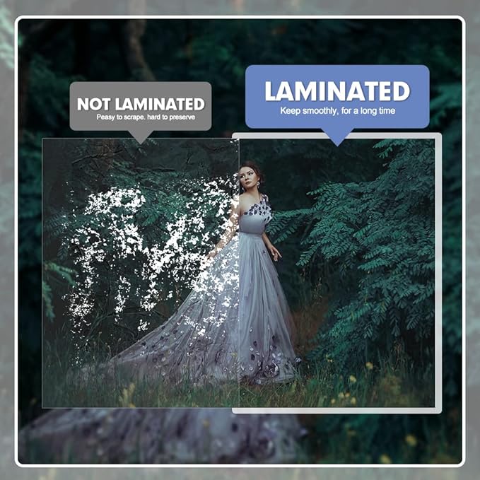 Laminating Sheets, PANDRI 100 Pack Thermal Laminating Pouches Holds 11 x 17 Inch, 5 Mil Plastic Laminator Paper 11.5 x 17.5 Inch, Clear Round Corner-DeskLoop Office