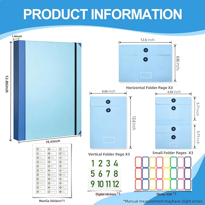 Important Document Organizer for Family Records, Home Filing System - Image 3