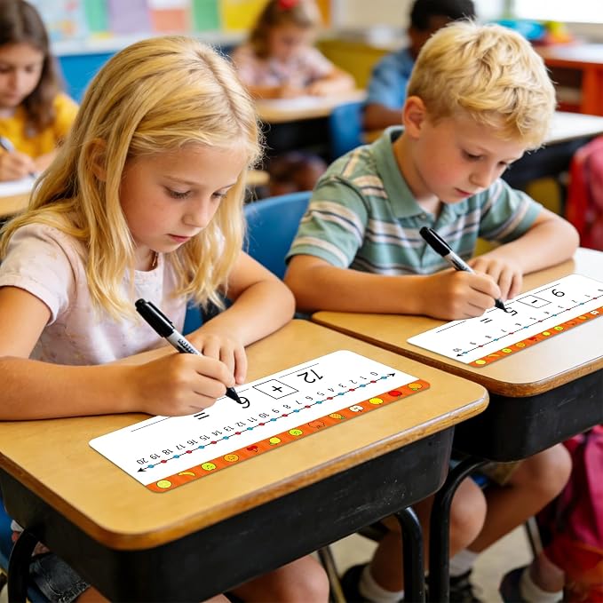 30 Packs Number Line Dry Erase Boards Cards, Double-Sided Writable & Erasable - Image 7