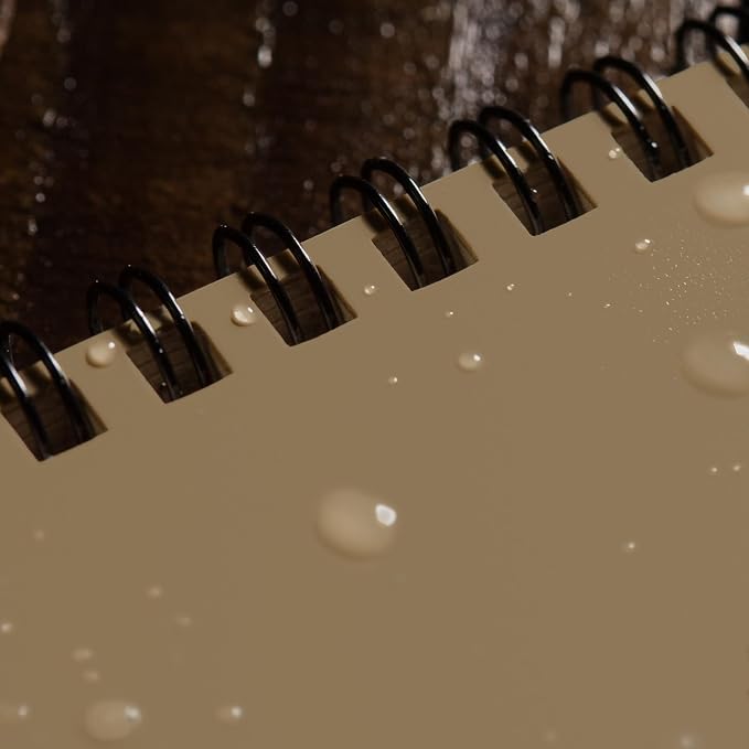 Rite In The Rain Weatherproof Top Spiral Notebooks, Tan Cover, 3 Pack - Image 4