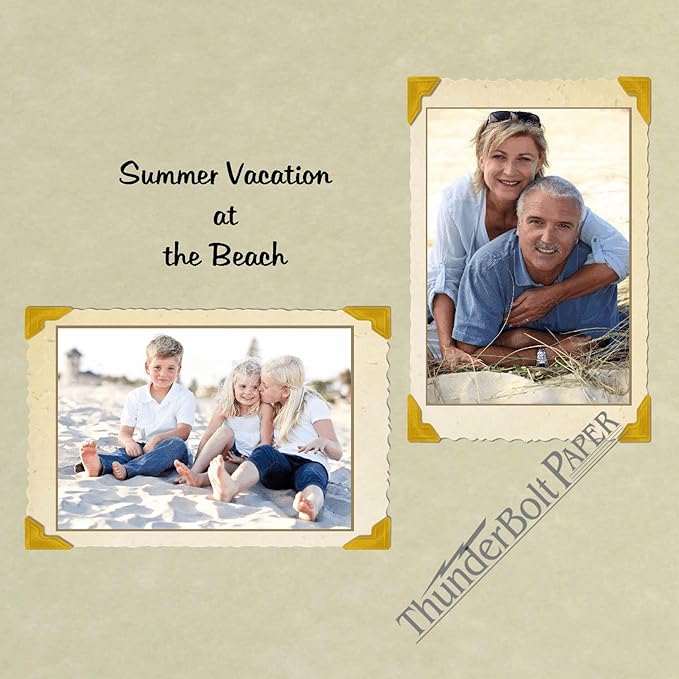 150 Natural Parchment 65lb Cover Paper Sheets 6" X 6" (6X6 Inches) Square Scrapbook Album Size - Printable Old Parchment Semblance-DeskLoop Office