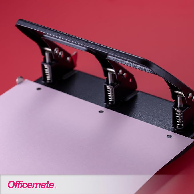 Officemate 3-Hole Punch, Medium Duty, 30-Sheet Capacity, Ergonomic Handles - Image 8