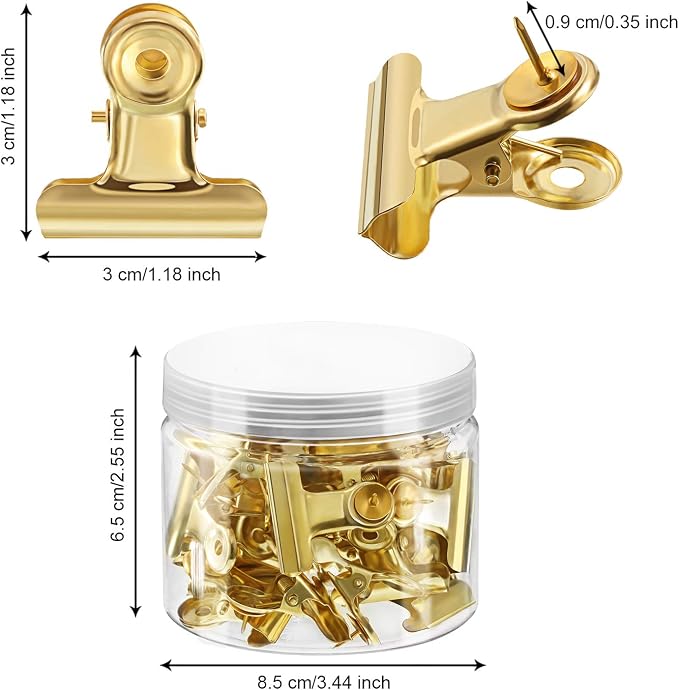 Outus 30 Pcs Push Pins Clips Thumb Tacks - Image 2