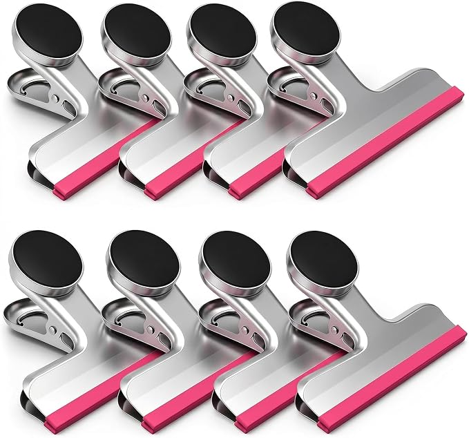 Magnetic Chip Clips, Stainless Steel Chip Bag Clips by HOUSEAGAIN