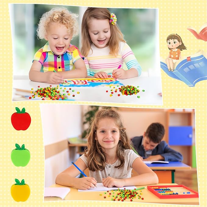 JUNEBRUSHS 150pcs Apples Erasers - Image 5