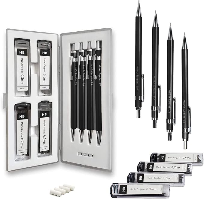 MozArt Mechanical Pencil Set by MozArtSupplies