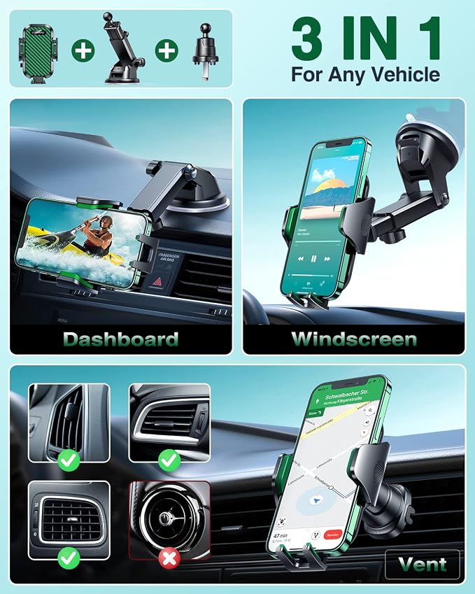 VANMASS Phone Holders for Your Car 2026 Ultimate Phone Mount Military-Grade - Image 4