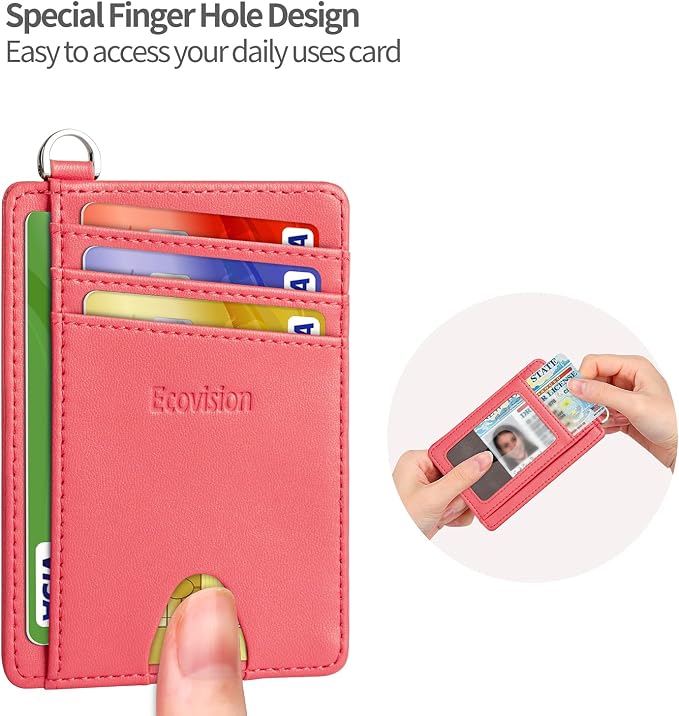 Slim Minimalist Front Pocket Wallet, RFID Blocking Credit Card Holder Wallet - Image 6