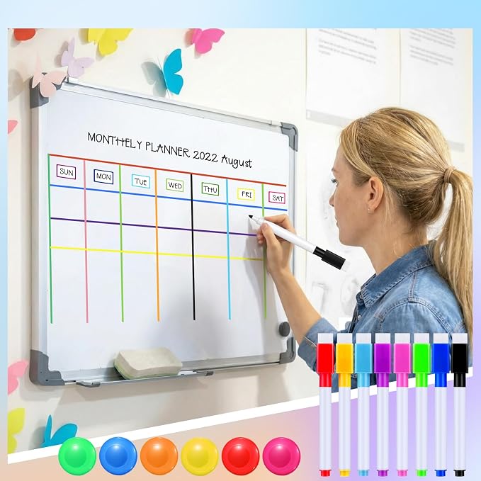 Meanplan 176 Pcs White Board Accessories Set 144 Magnetic Dry Erase Labels 12 - Image 6