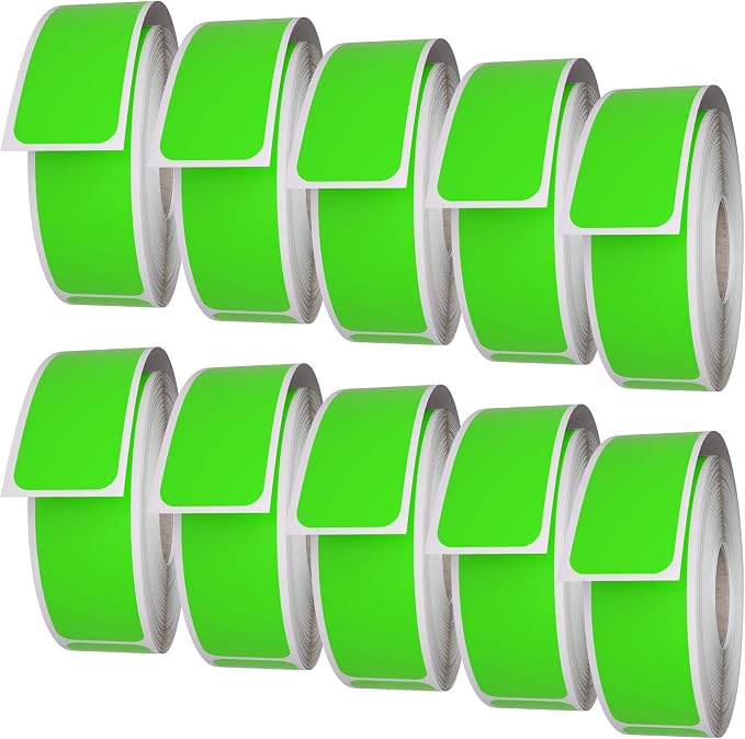 Royal Green Rectangular Color-Coding Labels 3x1-20 Sticker Rolls by RoyalGreen