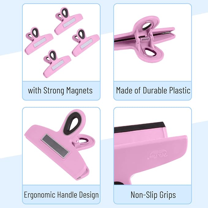 Mr. Pen- Magnetic Bag Clips, 4 Pack, Durable Plastic - Image 4