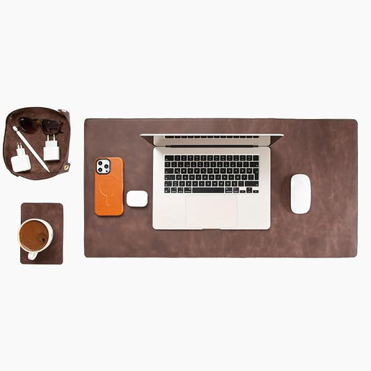 Node Leather - Genuine Leather Desk Mat, Desk Organizer & Cup Coaster - Leather by NodeLeather