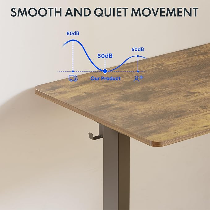 FLEXISPOT One-Piece Electric Standing Desk, 55 x 28 Inches Adjustable Desk - Image 7