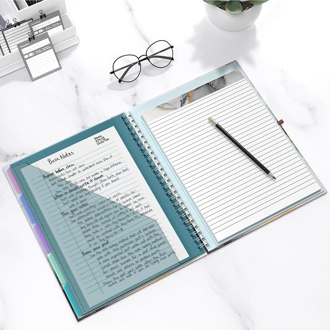 Hongri Clipboard Folio with Refillable Lined Notepad, 8.5 x 11 Folders with - Image 7