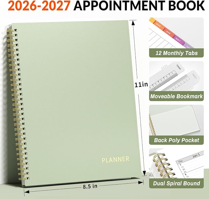 SUNEE 2026-2027 Appointment Book, Quarter-Hourly, Weekly & Monthly - Image 2