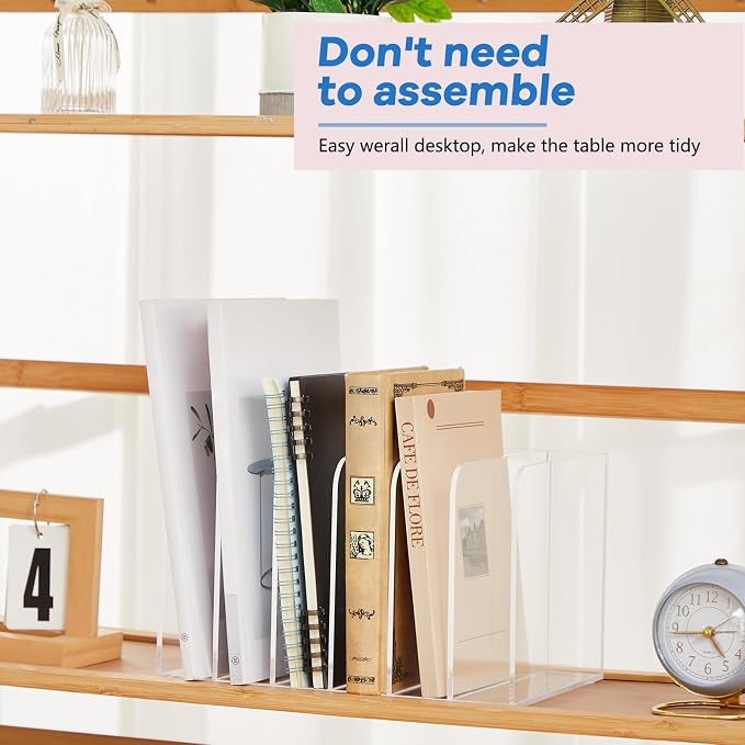 Suzile Clear Acrylic Magazine File Holder - Image 5