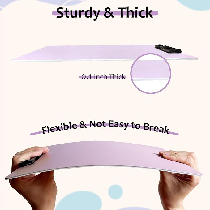 4-Pack Plastic Clipboards, Clip Boards - Image 3