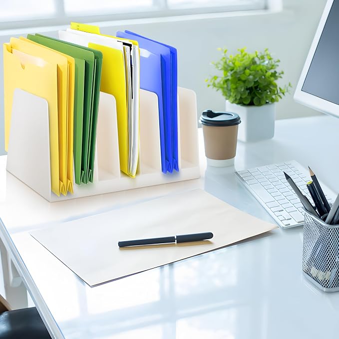 Desktop File Organizer, Mail Organizer, 7 Compartments Office File Sorter - Image 5